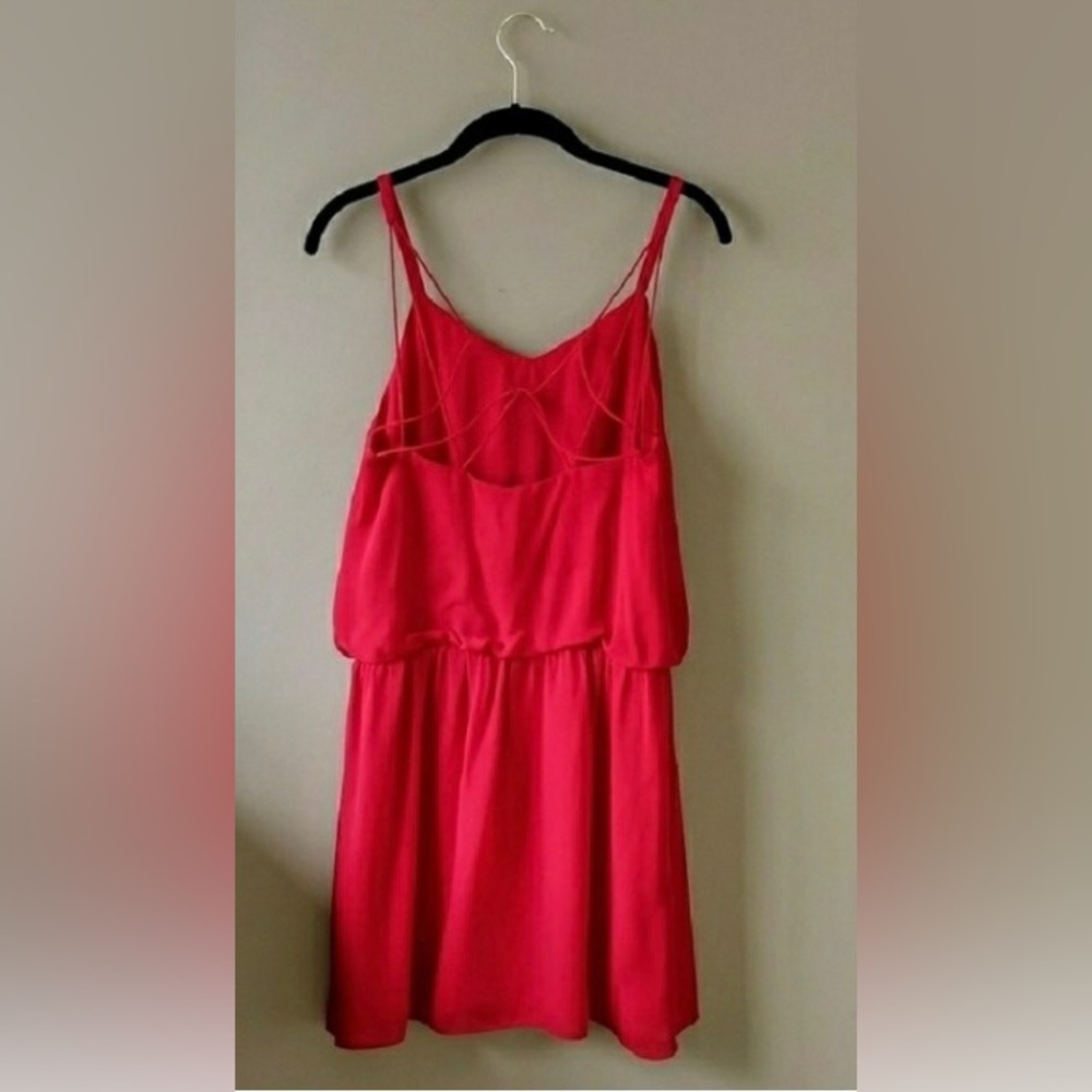Haute Hippie Red Silk Exit Strategy Mini Dress View 3
